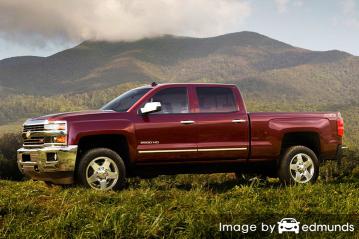 Insurance rates Chevy Silverado 2500HD in Santa Ana