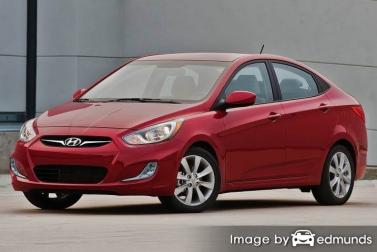 Insurance rates Hyundai Accent in Santa Ana