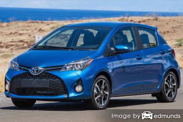 Insurance rates Toyota Yaris in Santa Ana